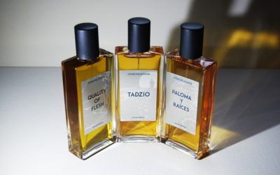 Profumi Homoelegans: Tadzio, Quality of Flesh, Paloma y Raices